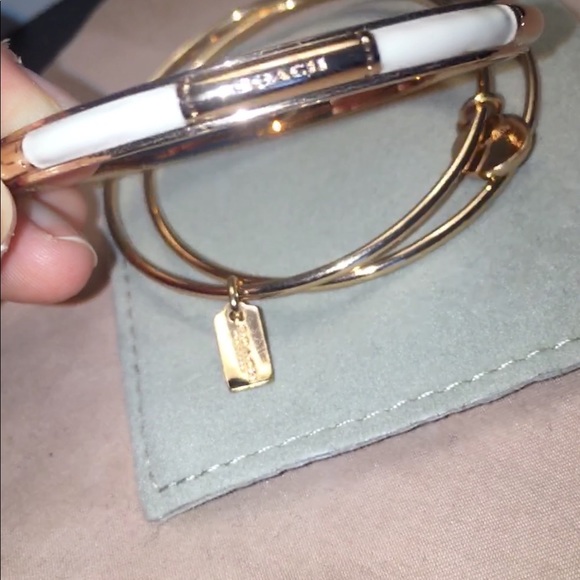 Coach Rose Gold bangle set - Picture 3 of 7